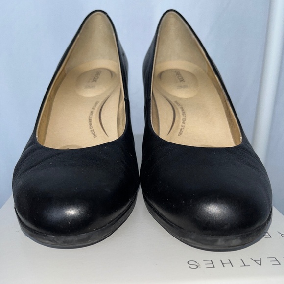 GEOX 39/9 Nappa leather pumps, EUC, "Annya" in black - Picture 12 of 16